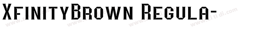 XfinityBrown Regula字体转换